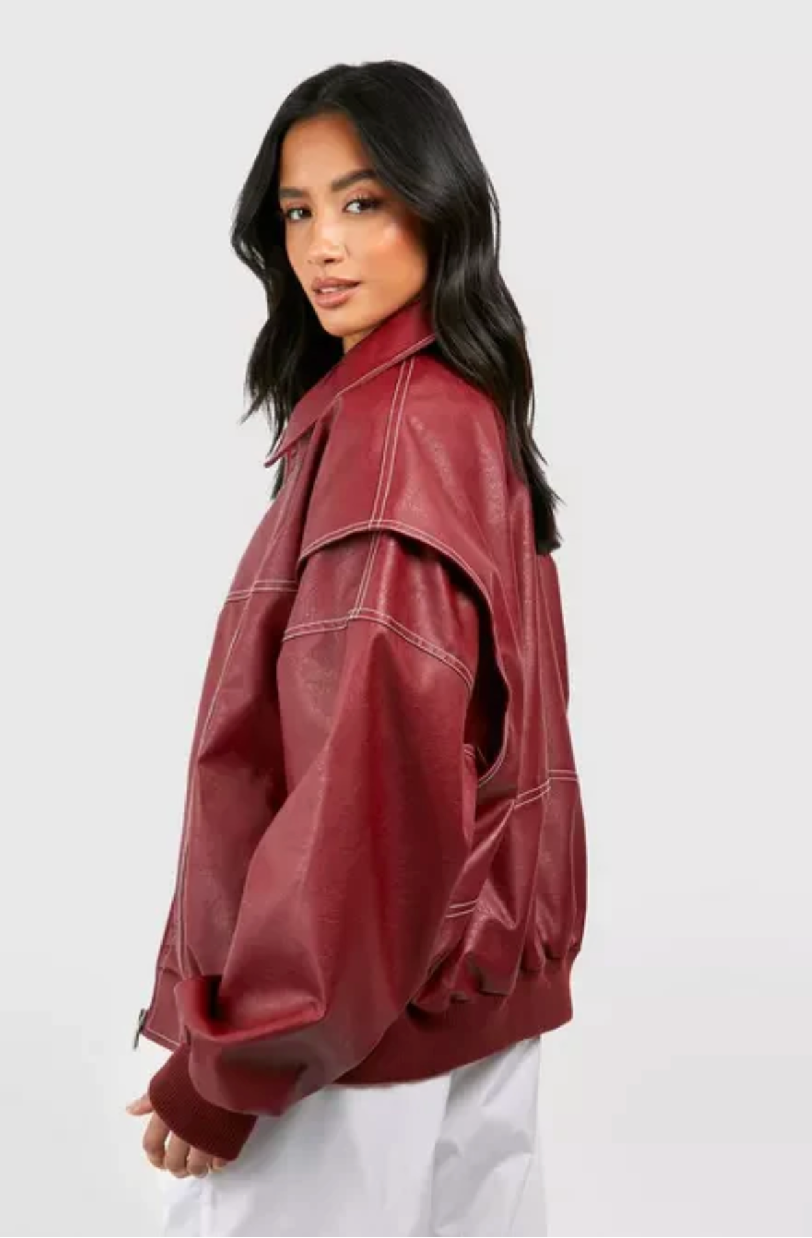 Maria Cherry Leather Jacket